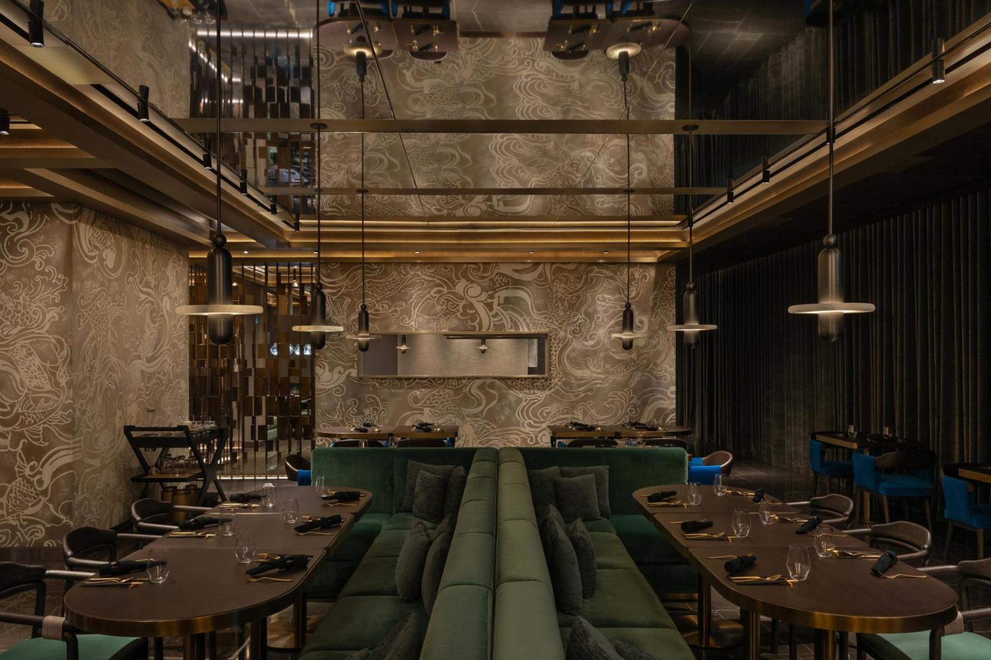 ホテル So/ Uptown ドバイ エクステリア 写真 Interior of the restaurant