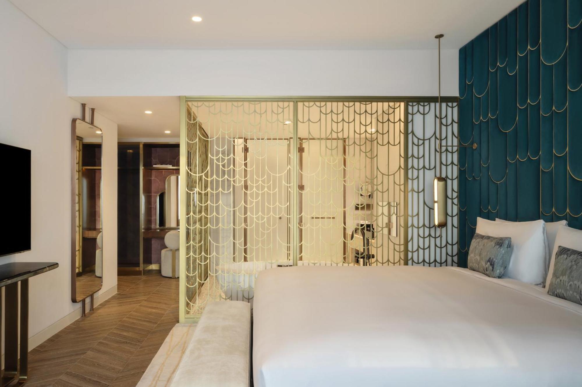 ホテル So/ Uptown ドバイ 部屋 写真 A bedroom at the hotel